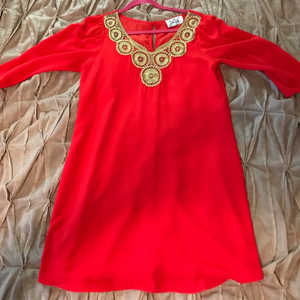 Size small red Va Va dress